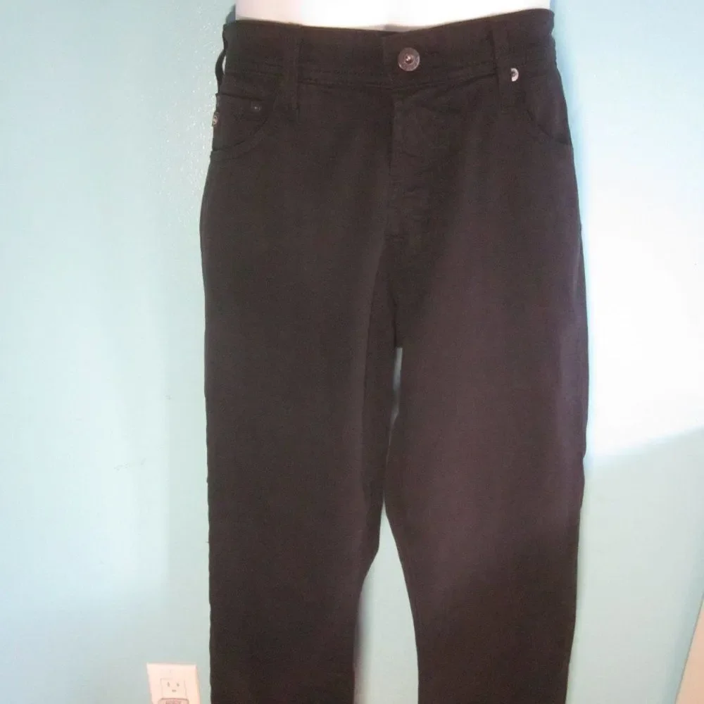 Mens Size 30 AG Adriano Goldschmied The Ives Modern Athletic Black Ankle Jeans